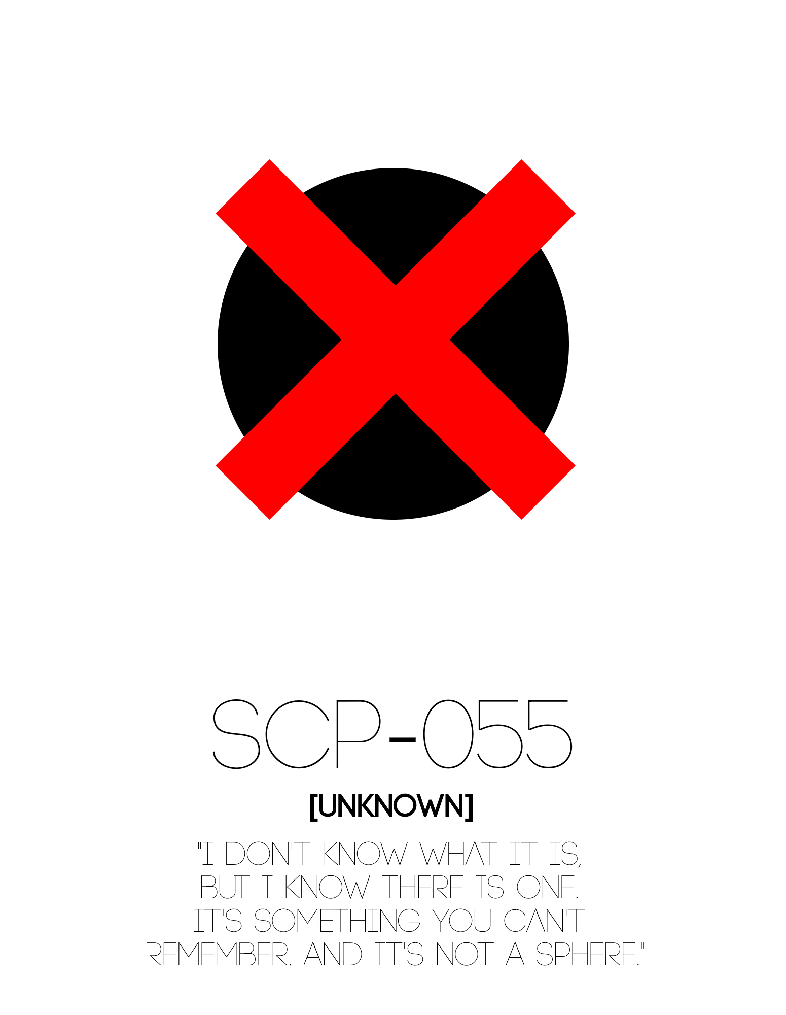 SCP 055 - Unknown jajananpasar - Illustrations ART street