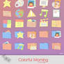 Colorful Morning Icon Set