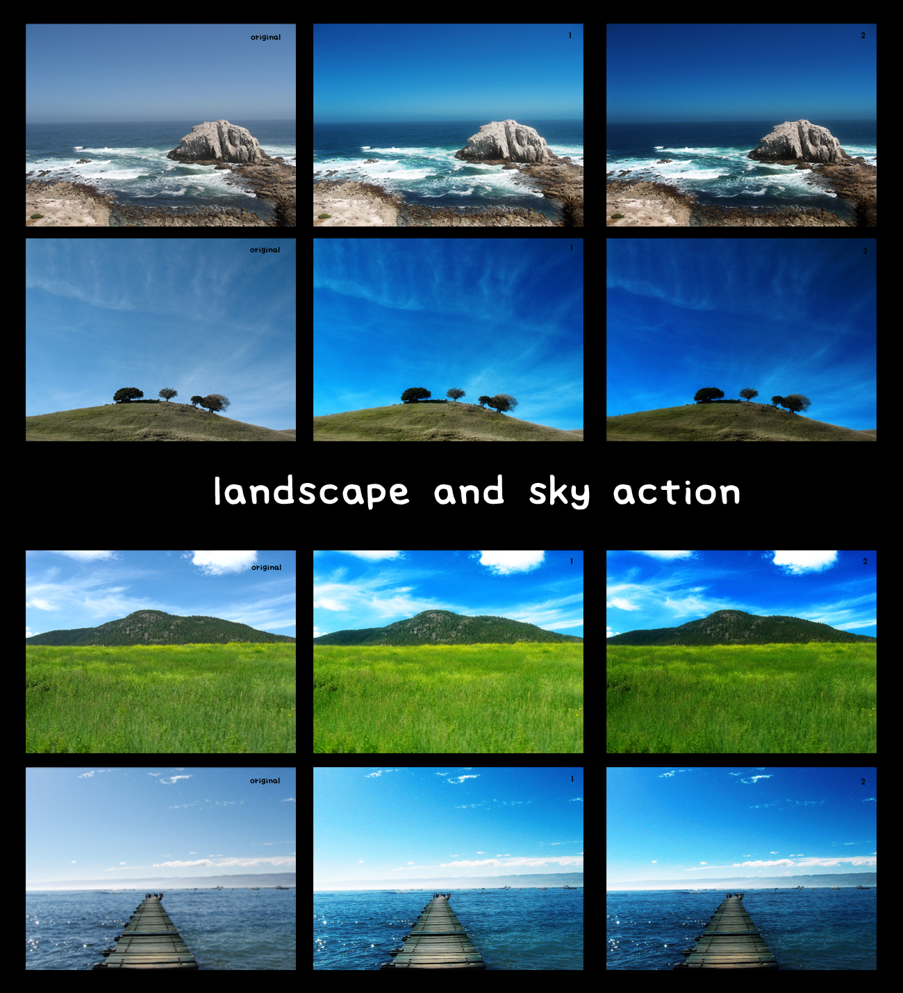 landscape and sky action