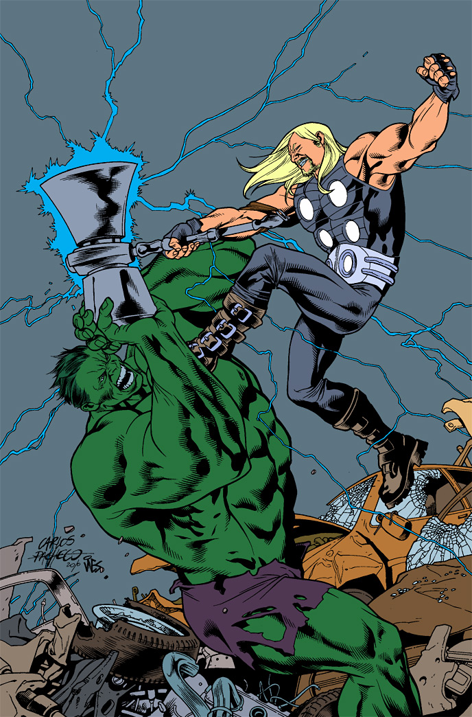 Thor VS Hulk FLATS by RyanLord on DeviantArt