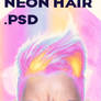 Neon Hair .PSD