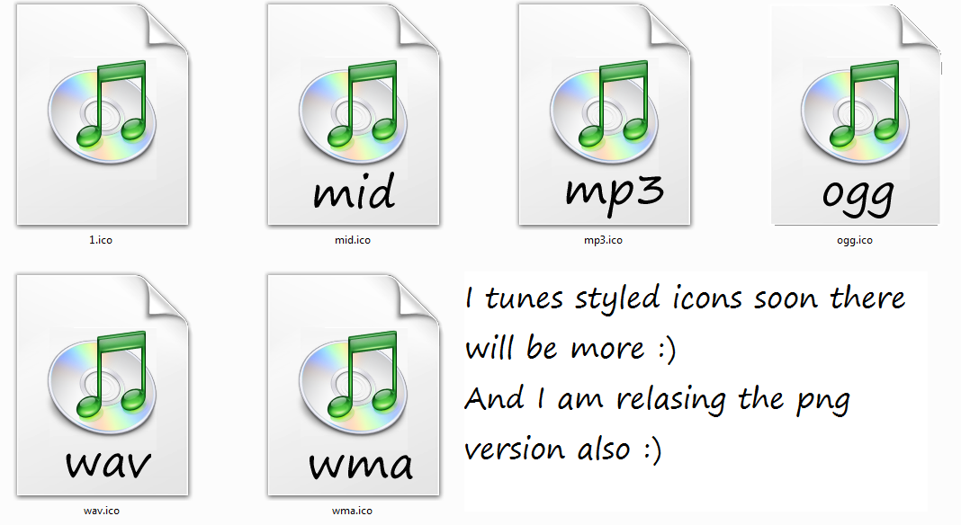 Itunes icons png