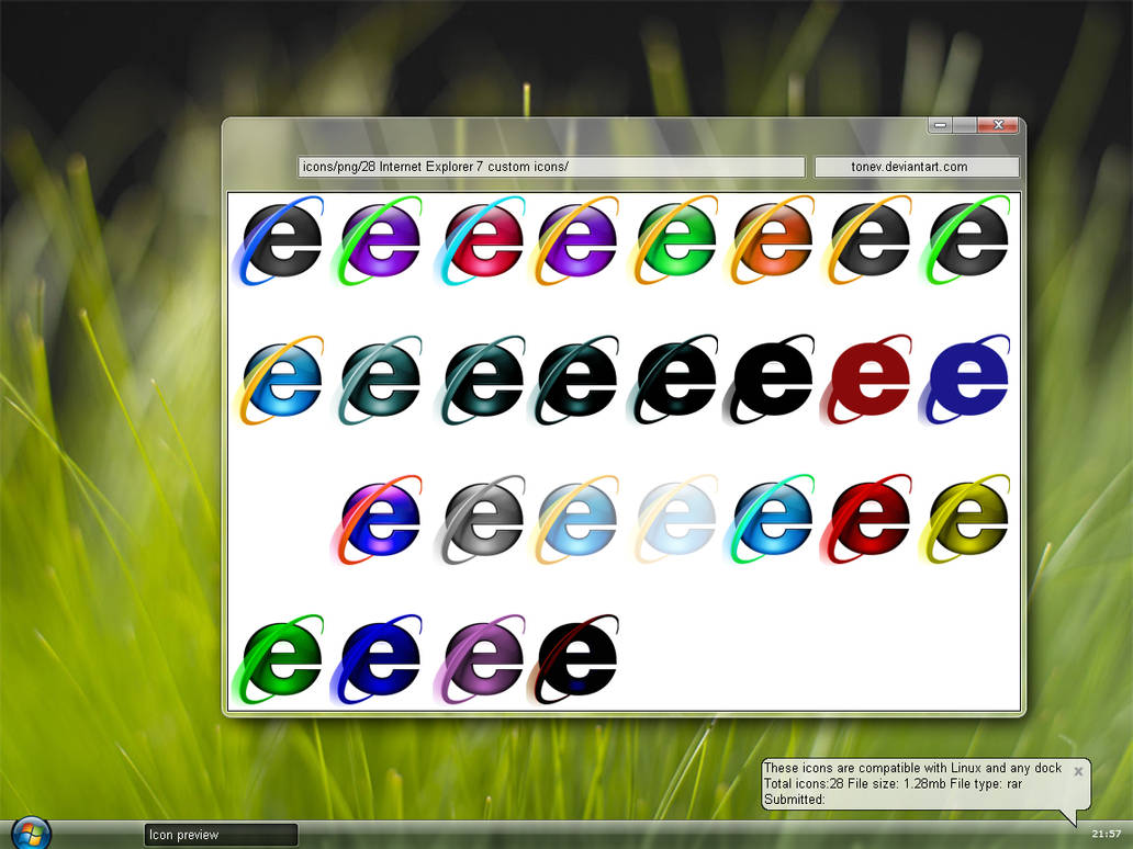 28 IE 7 custom icons by tonev on DeviantArt