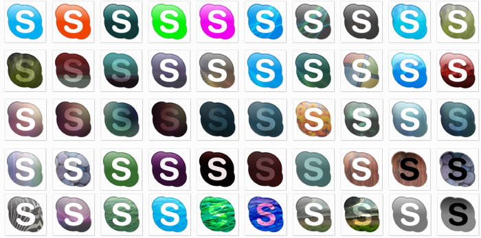 50 skype dock icons