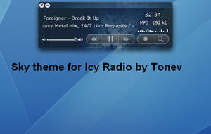Sky theme for Icy Radio