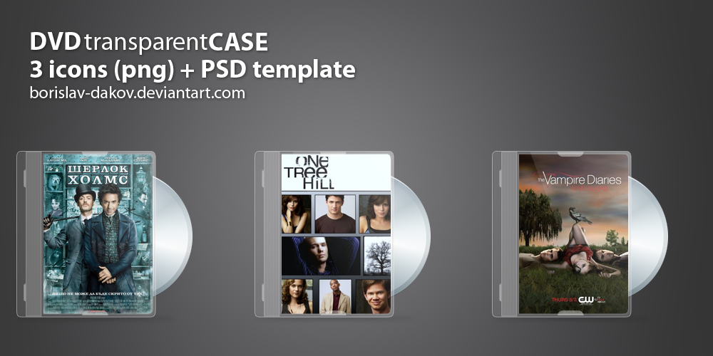 DVD transparent case + PSD