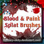 Blood + Paint Splat Brushes
