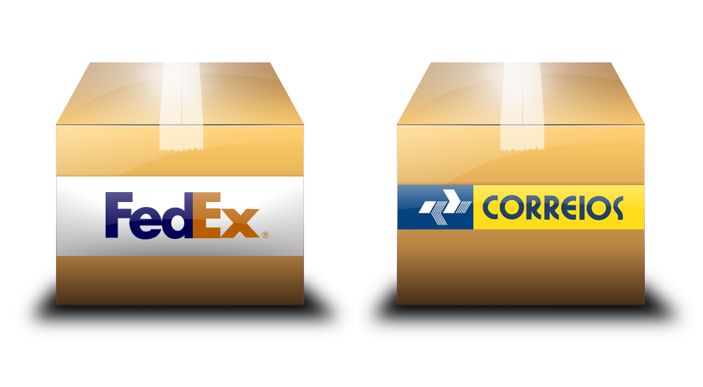 Courier Packages .PSD