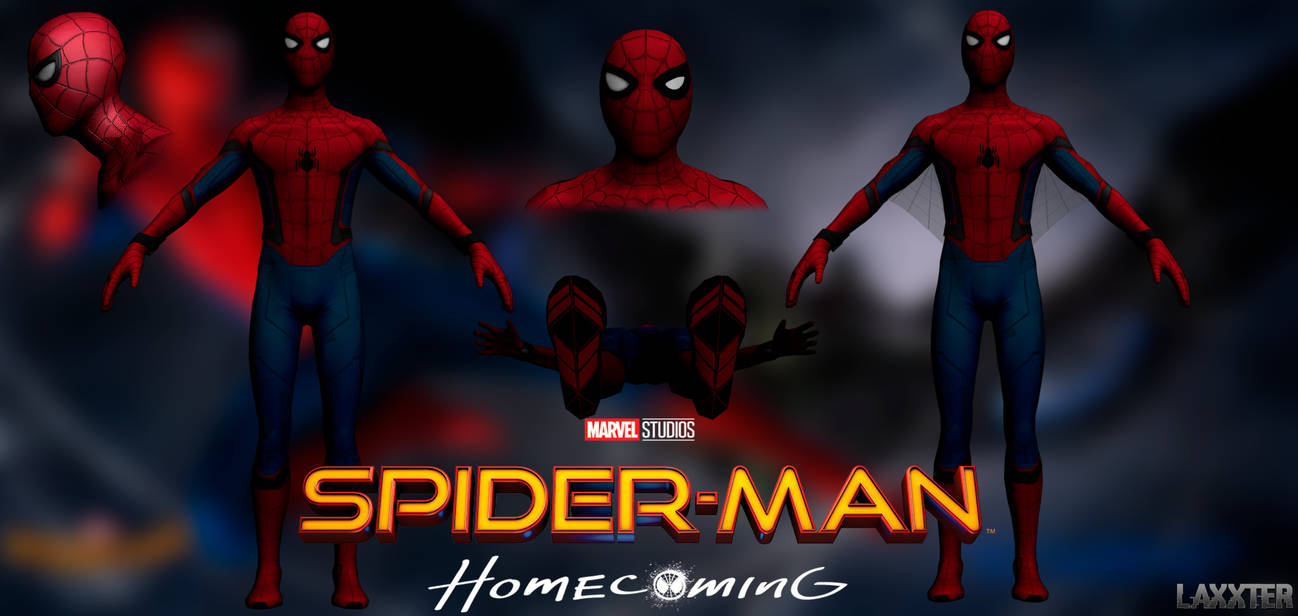 Spider Man Homecoming Obj By Laxxter By Laxxter On Deviantart