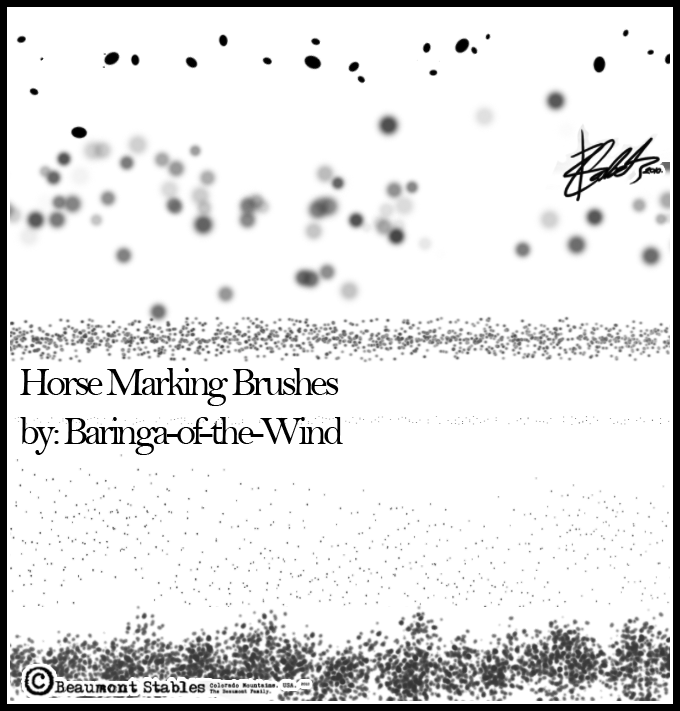 Horse Marking Brushes