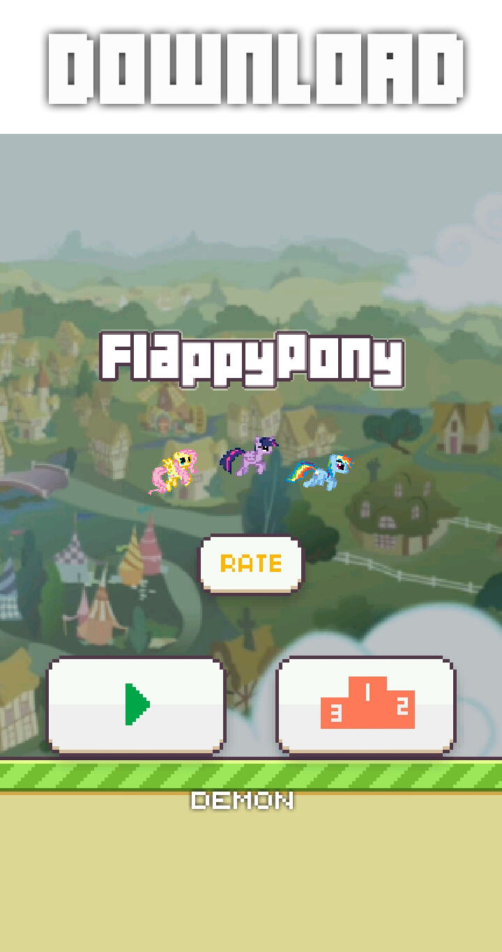 Flappy Pony [Flappy Bird Mod] (DOWNLOAD) by demon1887 on DeviantArt
