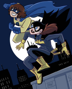 Batgirl and Amazi-Girl
