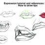 How to draw exprssns: Lips