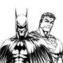 Batman vs Superman Inked Sketch