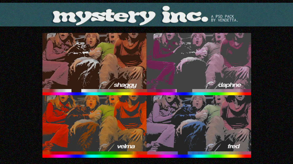 mystery inc. / a psd pack by vendettapsds. by vendettapsds on DeviantArt