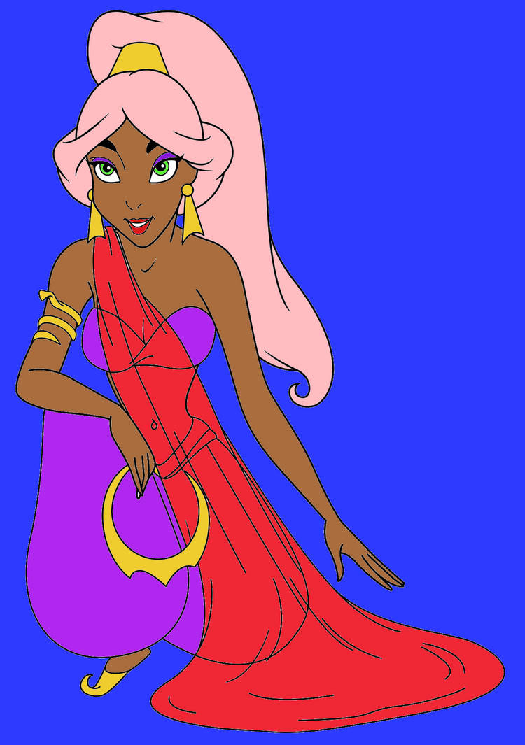 Slave Jasmine (Coloured) by oregoniananimefan on DeviantArt
