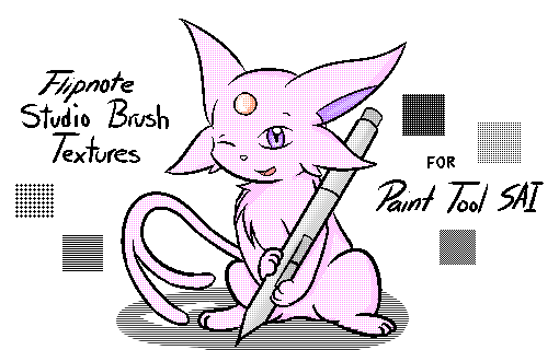Flipnote Studio Textures for SAI by FreeSpirit59