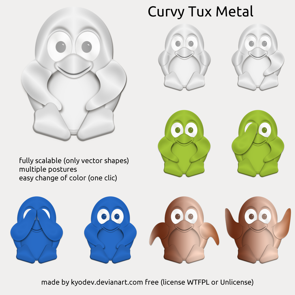 curvyTux metal