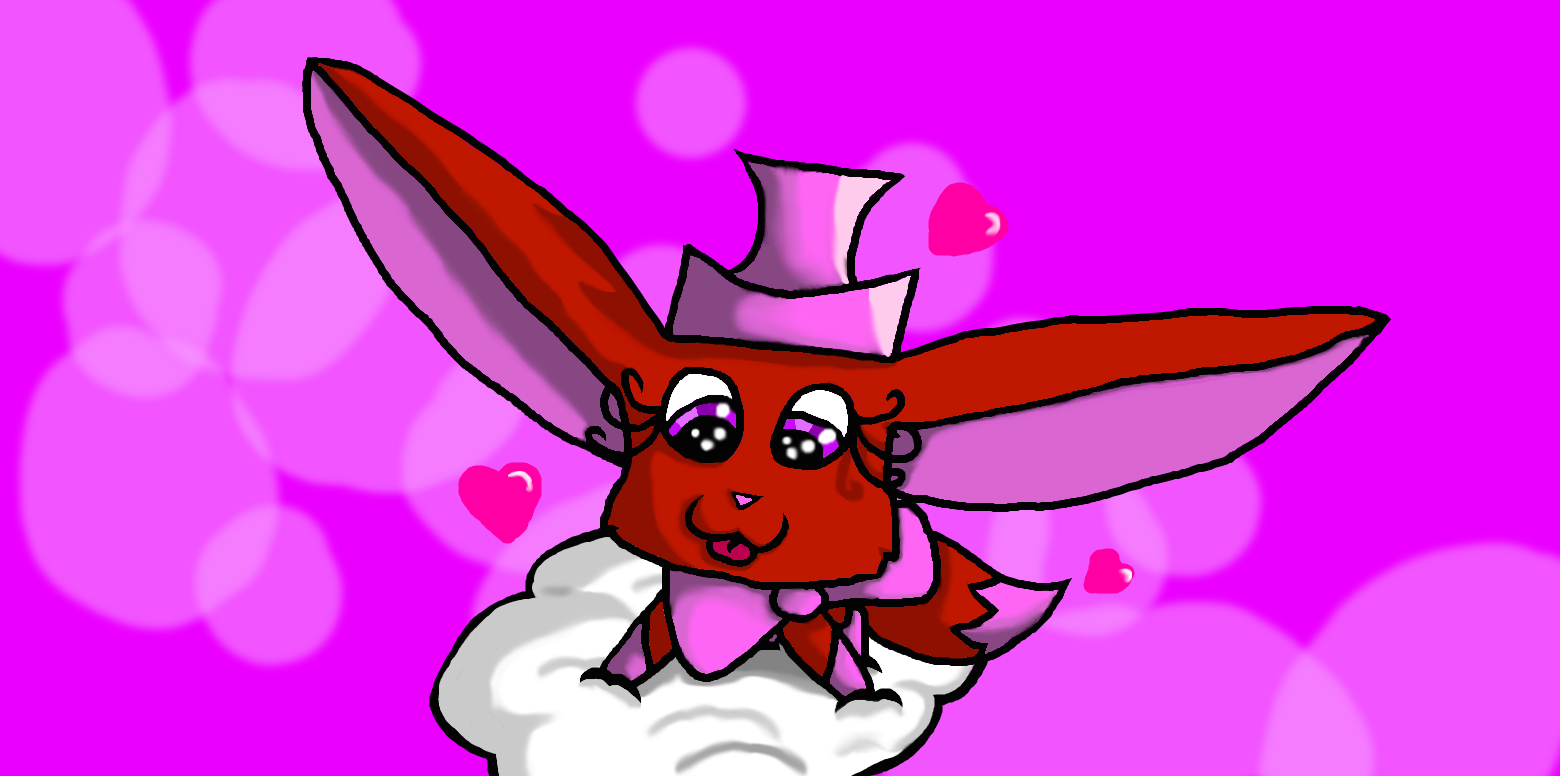 Wolfie on a Fluffy Cloud by DrawingWolfie101 on DeviantArt