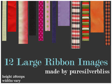 12 Large Ribbon Images