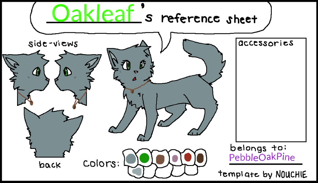 Oakleaf reference by PebbleOakPine on DeviantArt