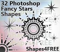 32 Custom Shapes - Stars by Shapes4FREE