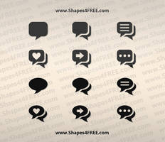 12 Chat PS Custom Shapes