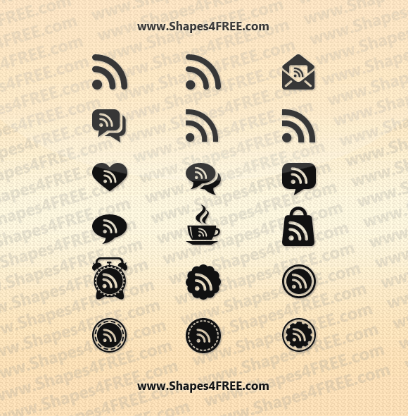 RSS Feed PS Custom Shapes