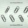 7 Paperclip Photoshop Shapes