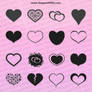 55 Hearts PS Custom Shapes