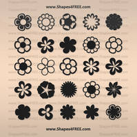 25 Flowers Shapes