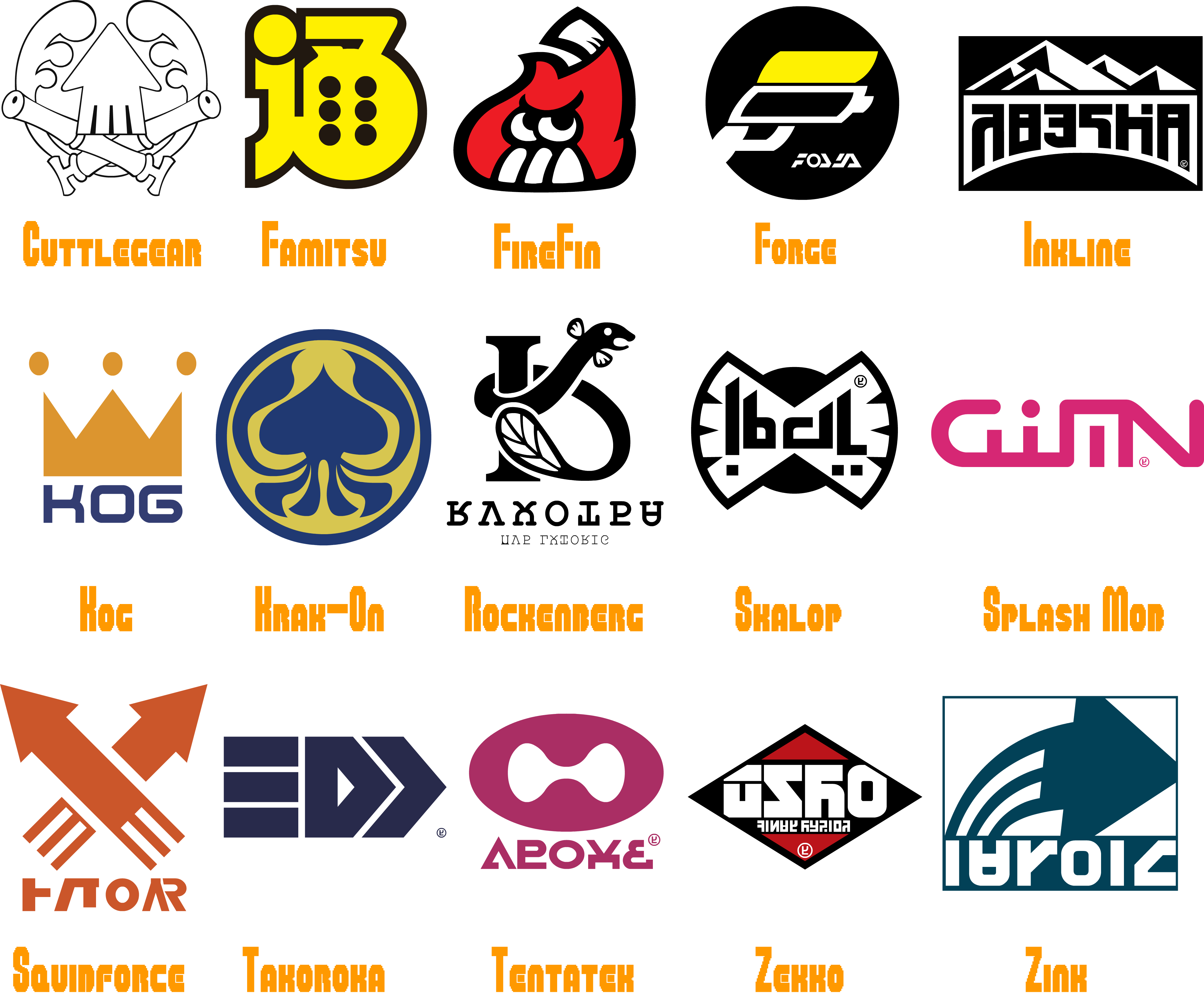 Splatoon Brands