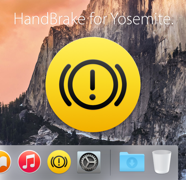 HandBrake Icon Replacement (OS X Yosemite)