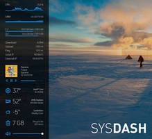 sysDash - A simple and clean system monitor skin