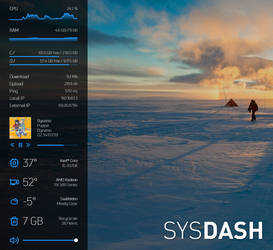 sysDash - A simple and clean system monitor skin