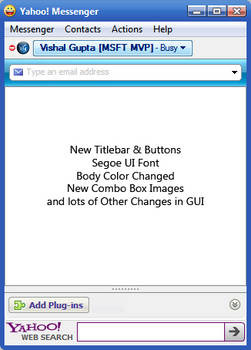 Blue Skin for Yahoo Messenger