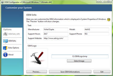 OEM Configurator 2.0 for Windows