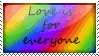 Love is For Everyone ::Stamp:: by orange-ninja-punk
