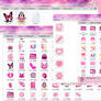 PAck de iconos rosa