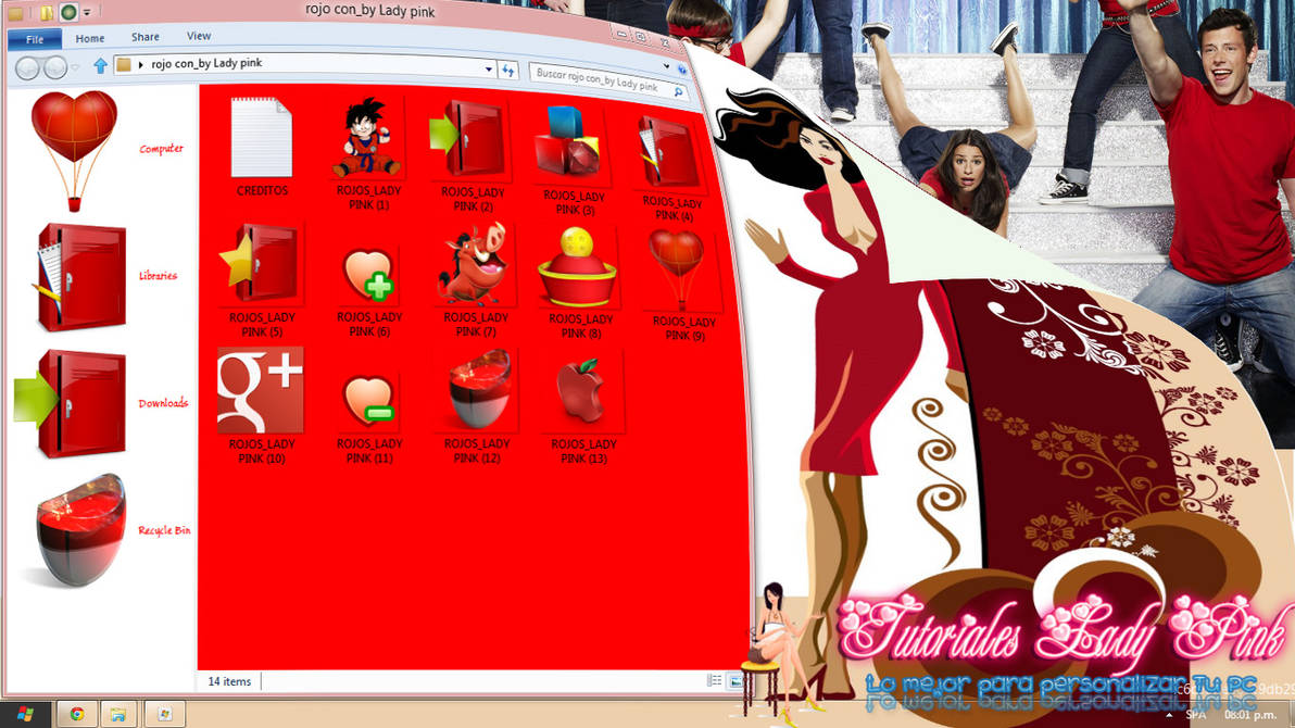 Iconos rojos by TutosLadyPink on DeviantArt