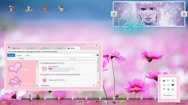 Tema rosa W8 by Lady Pink