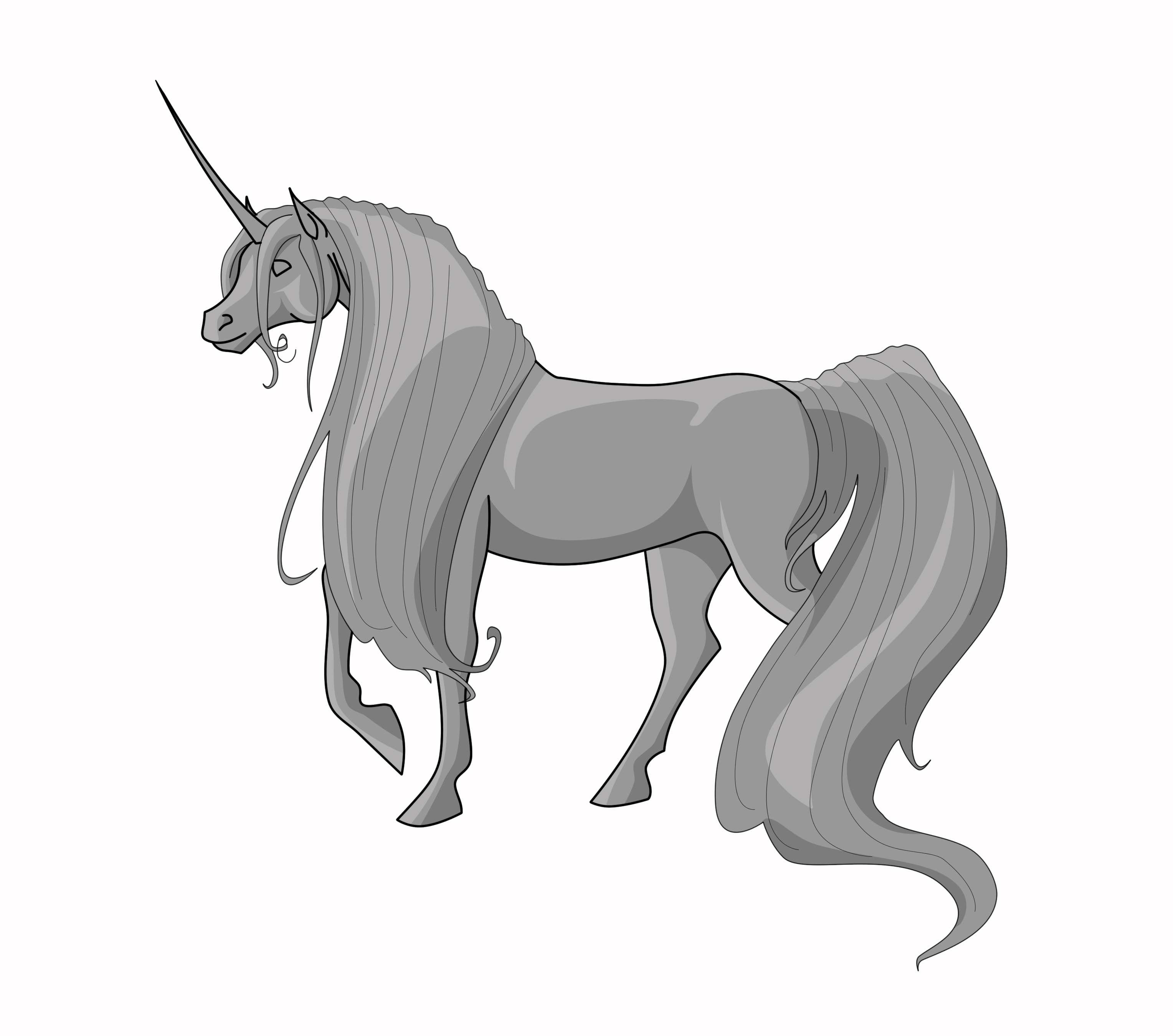 Unicorn Line Art - FREE