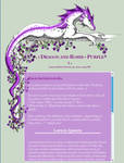 CSS Dragon and Roses - Purple by jennyleigh