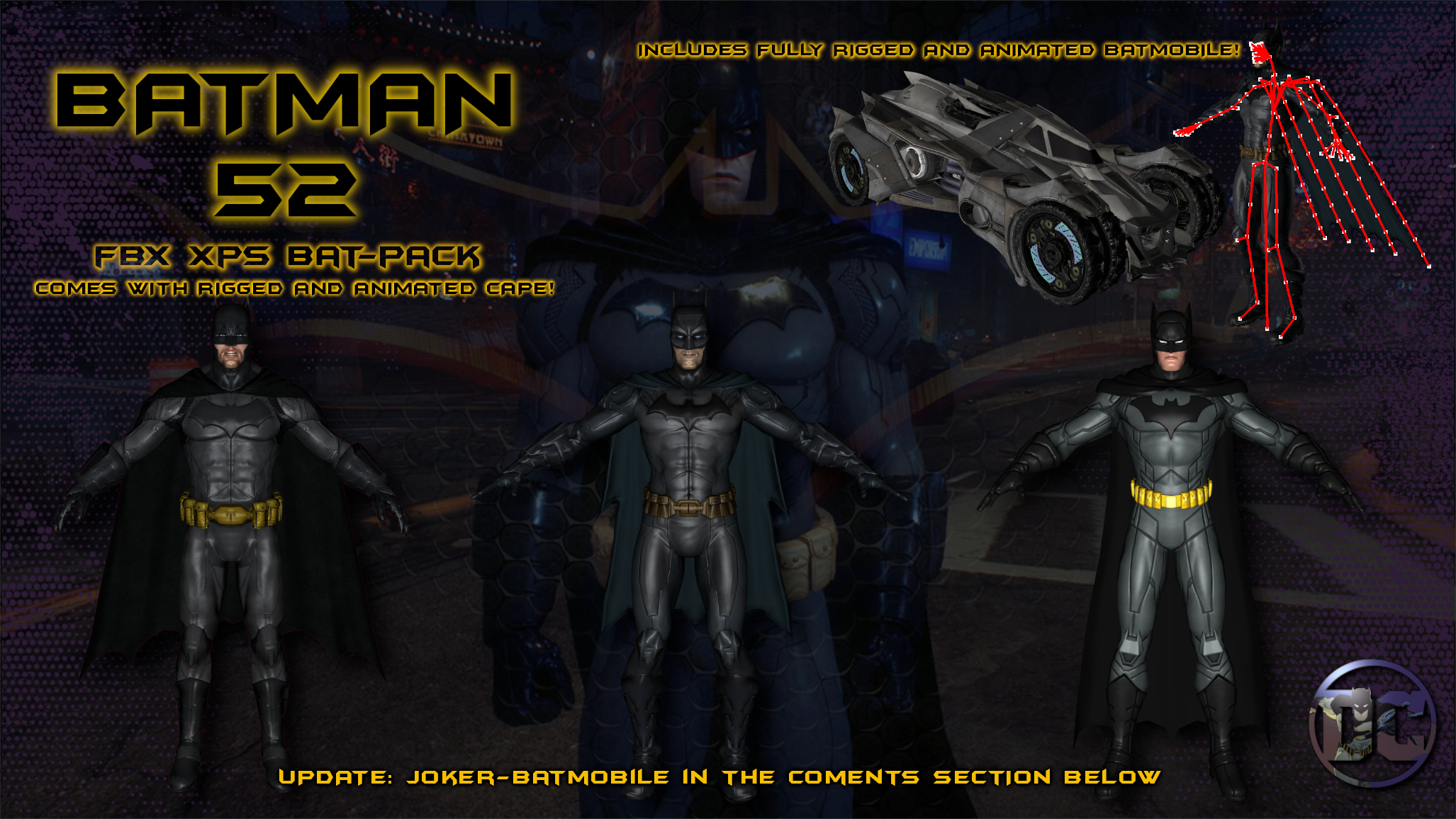 Batman 52 Bat-Pack (FBX XPS DOWNLOAD) by Honorsoft on DeviantArt
