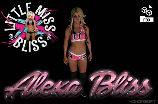 Alexa Bliss - Rigged and animated (FBX Only)