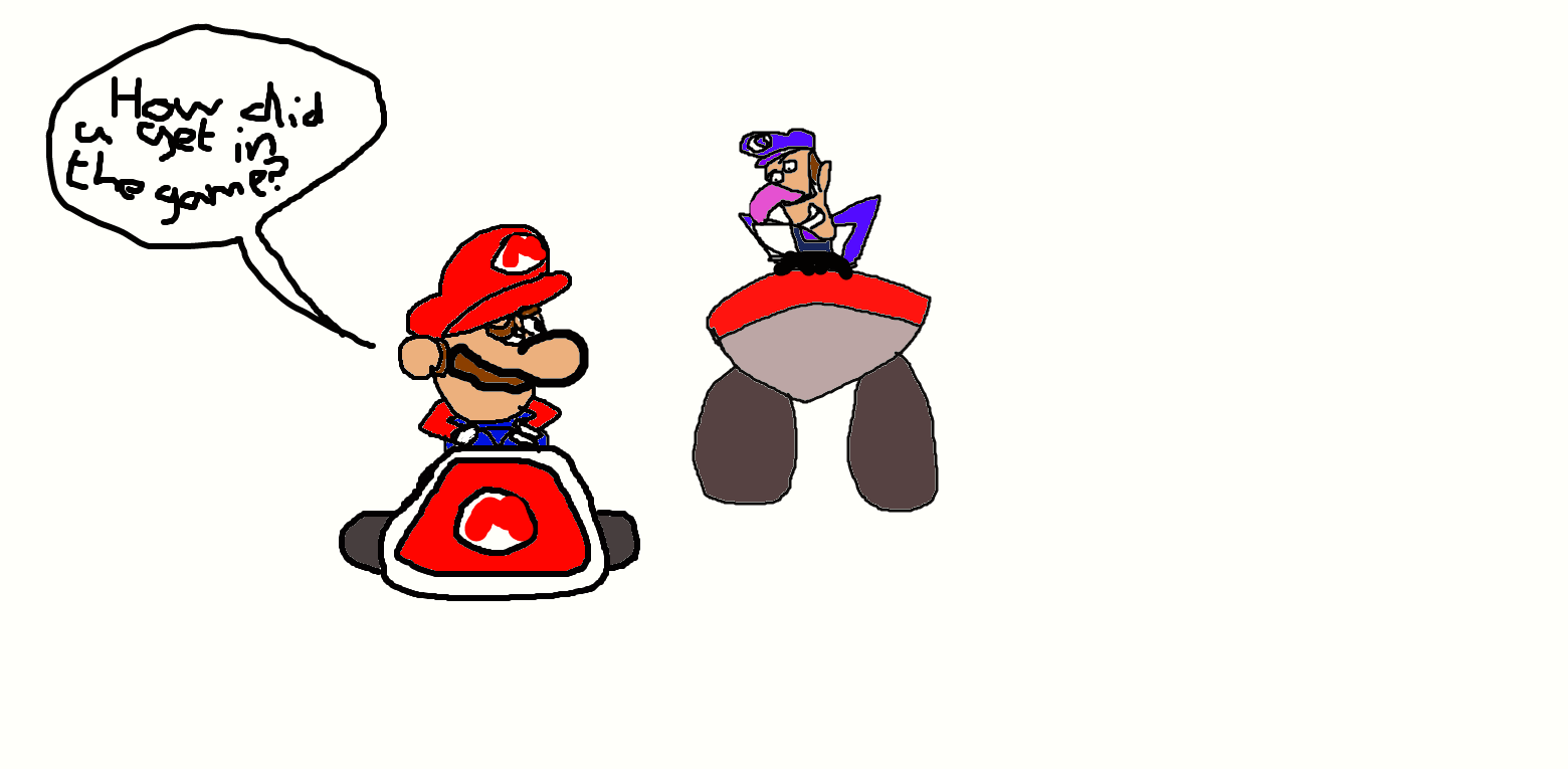 Waluigi in Mario Kart 7