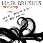Photoshop HAIR brushes pack 02 by gorjuss-stock