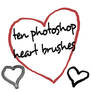 Photoshop CS HEART brushes