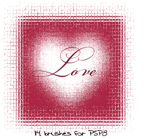 PSP8 Love Brushes