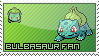 Bulbasaur Fan Stamp by WyvernCries